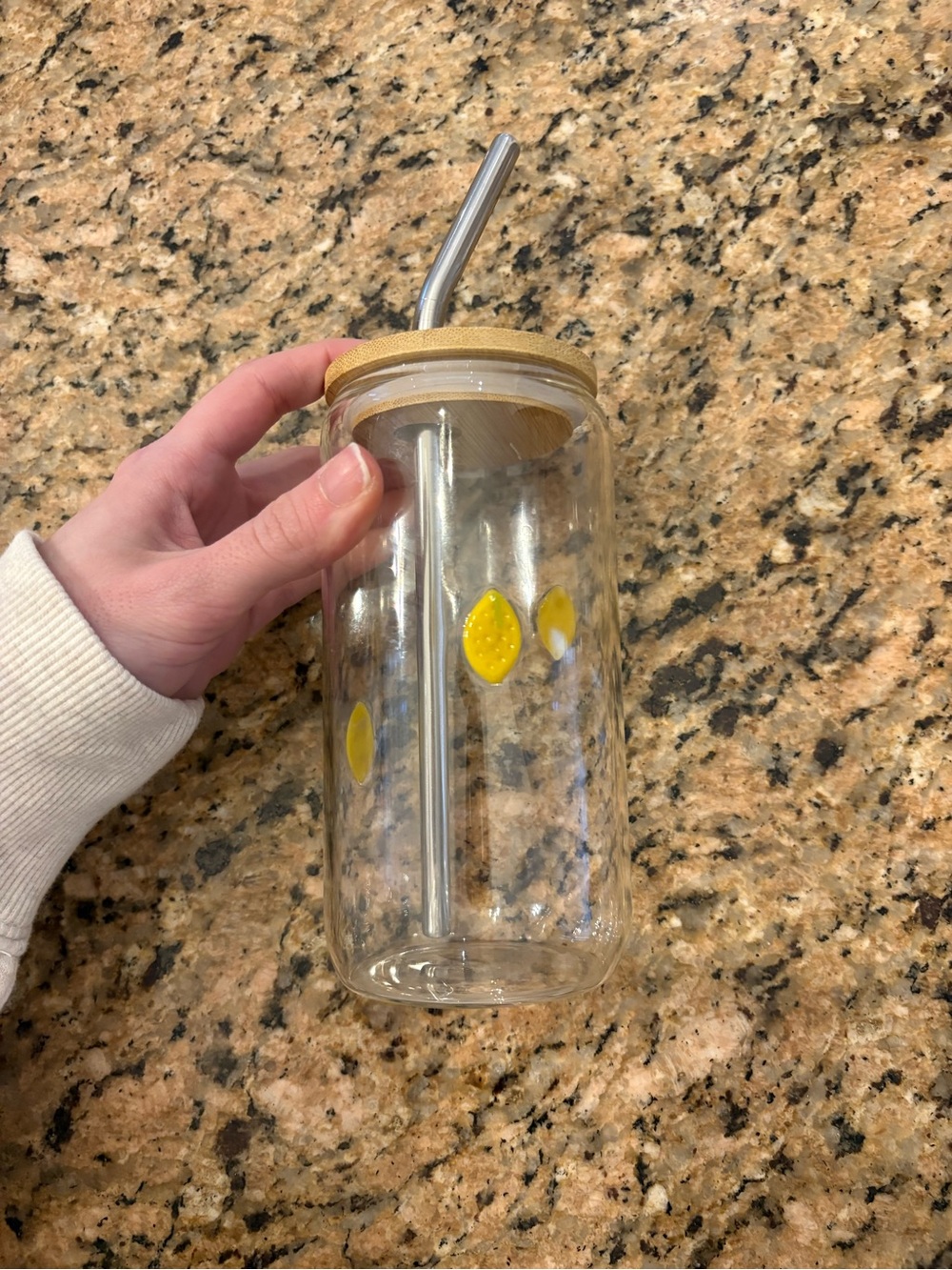 Anthropologie Icon Juice Glass Tumbler with Lid